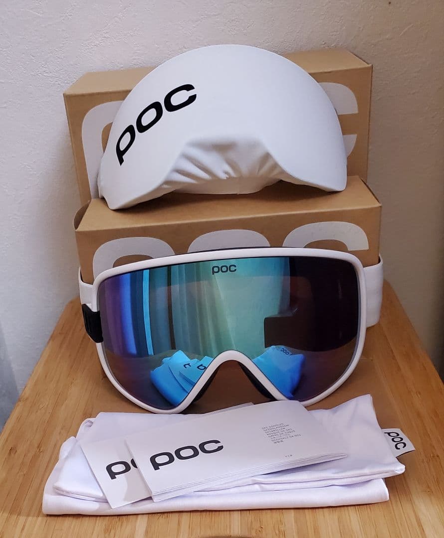 ポック Vitrea ワイドフィット スキーゴーグル ハイドロジェンホワイトBL