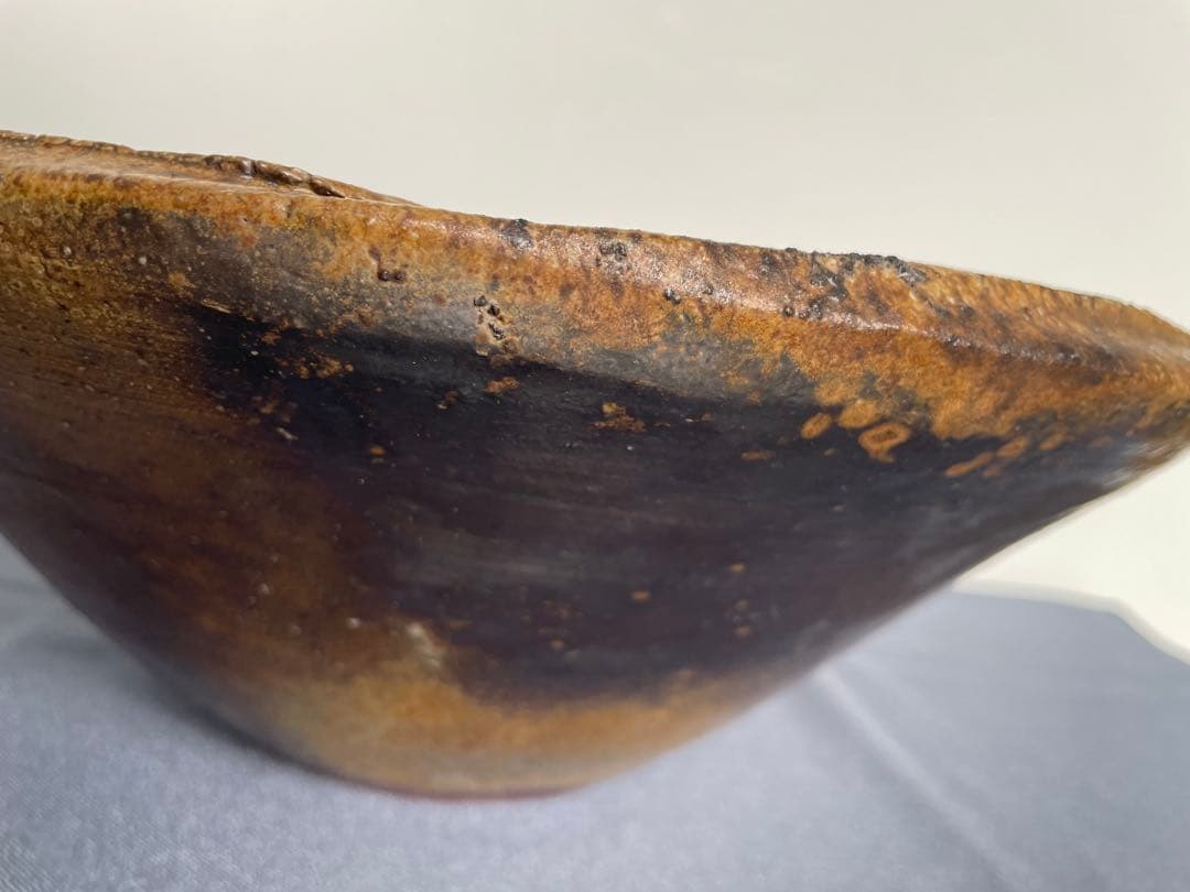 備前焼　川端文男　花器　水盤