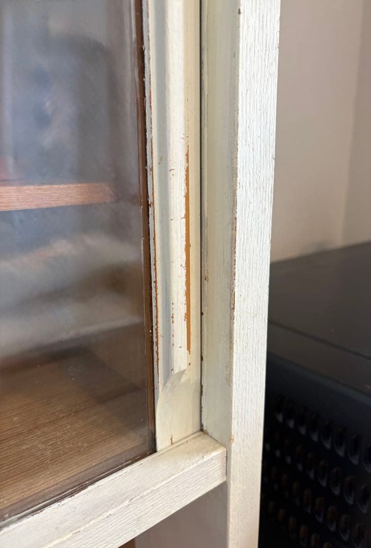 食器棚　ホワイト　ライティングビューロー　収納棚　木製　白