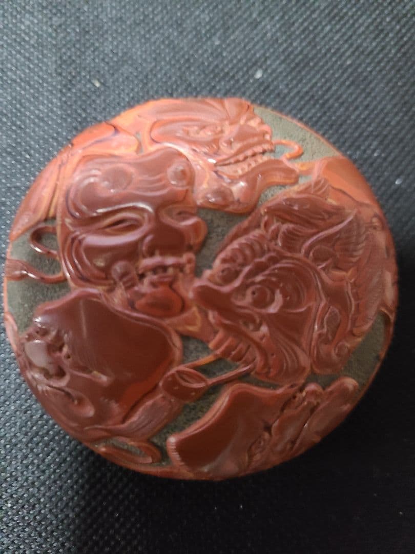 希少本堆朱香合