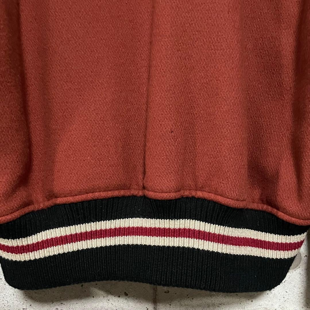 【ヴィンテージ古着】90s タケオキクチ レザー ウール スタジャン フルデコ