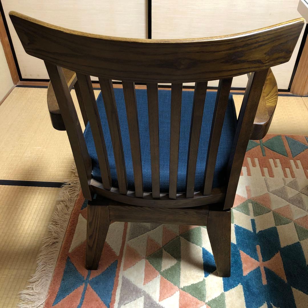 ②和モダン　ダイニングチェア　肘あり