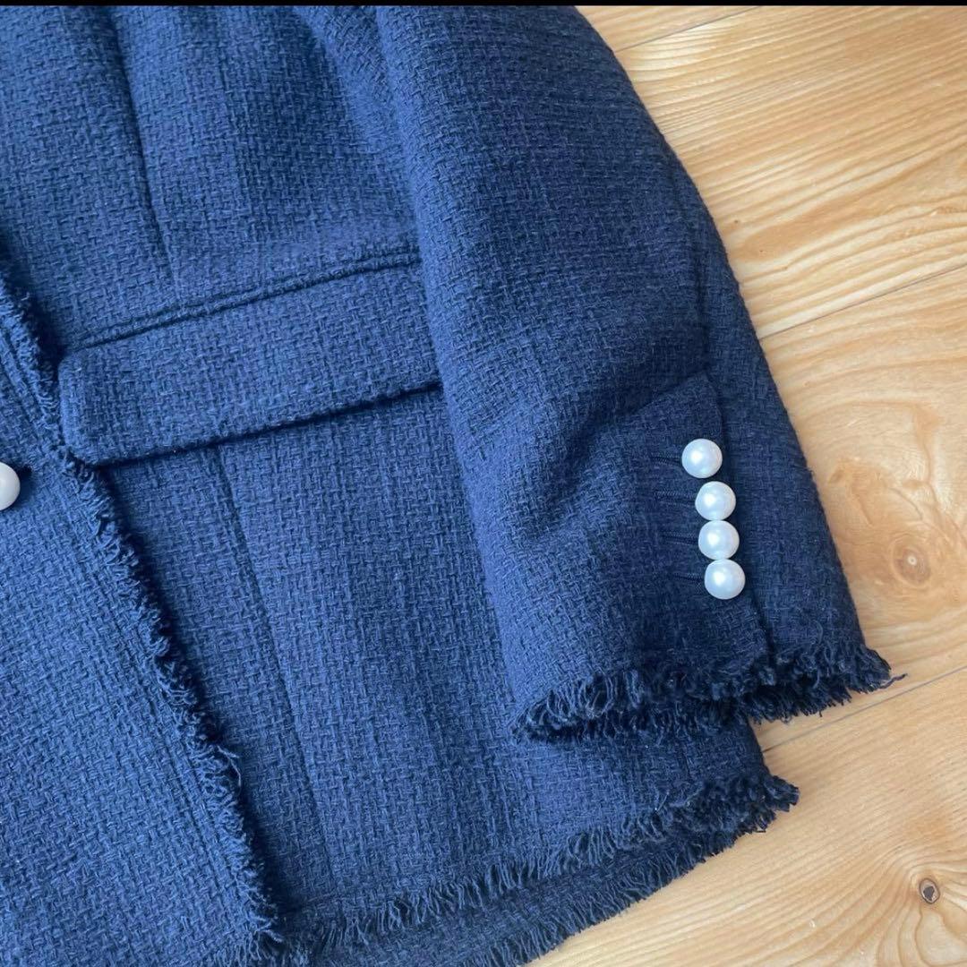 美品！スピックアンドスパン 完売 ファンシーツイードダブルブレストジャケット