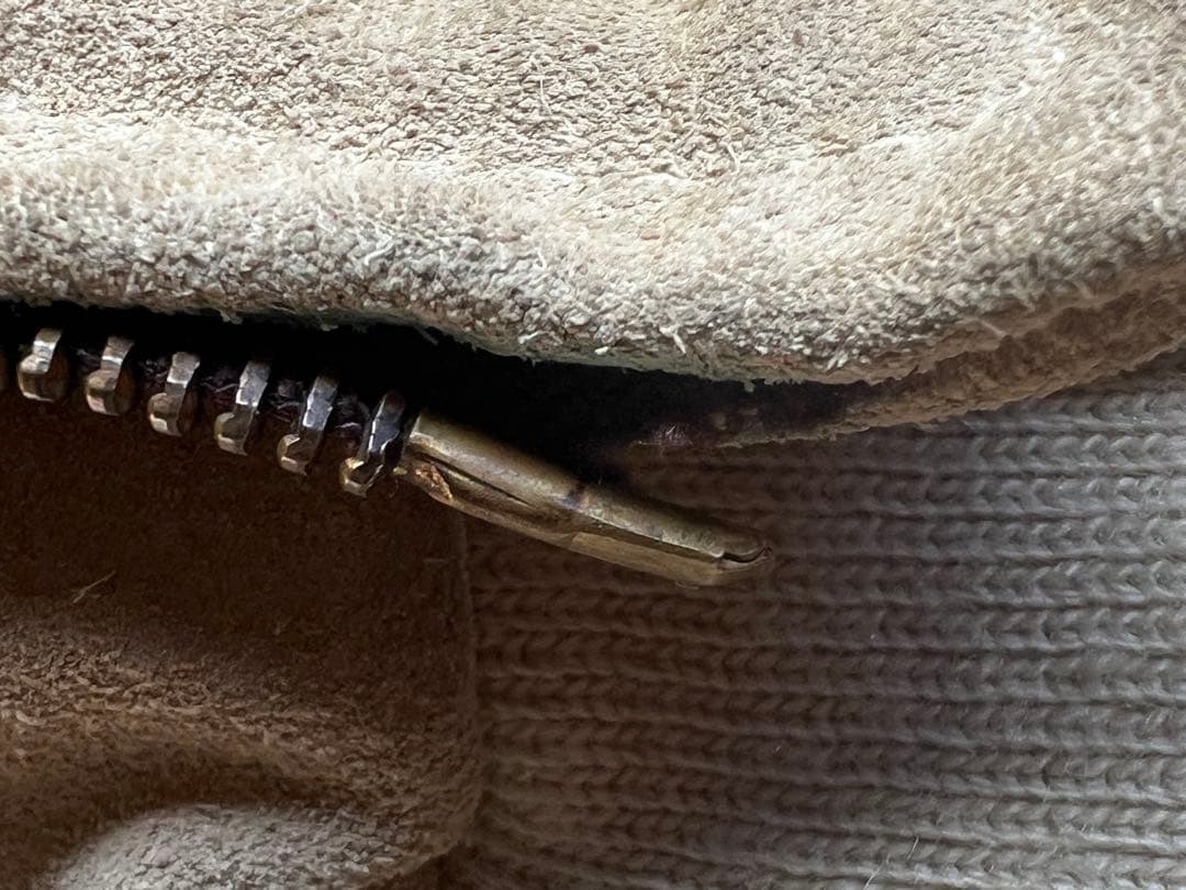 old Schott チマヨ刺繍　スエード　ブルゾン