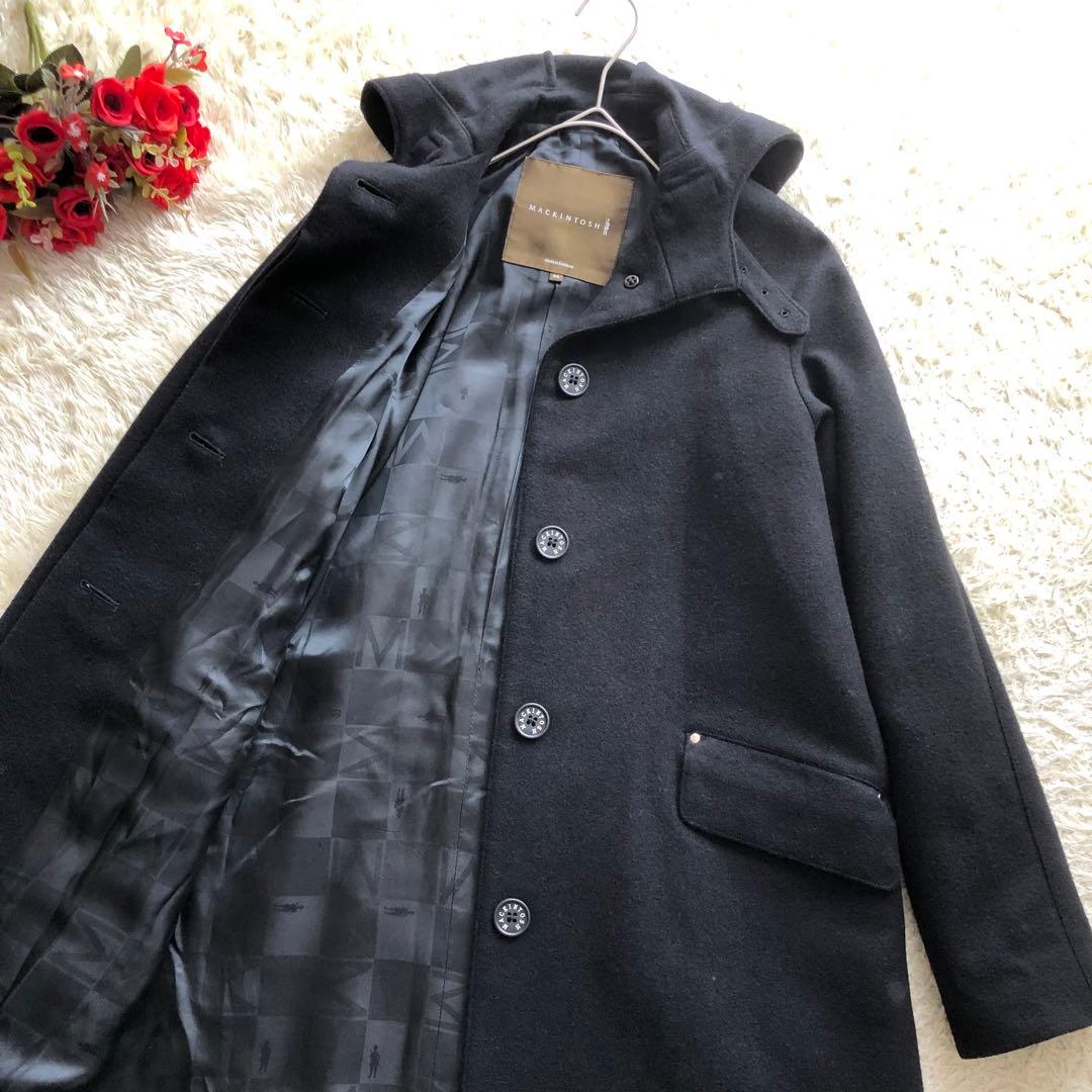 MACKINTOSH♪マッキントッシュ♪ウールコート　フード　スコットランド製