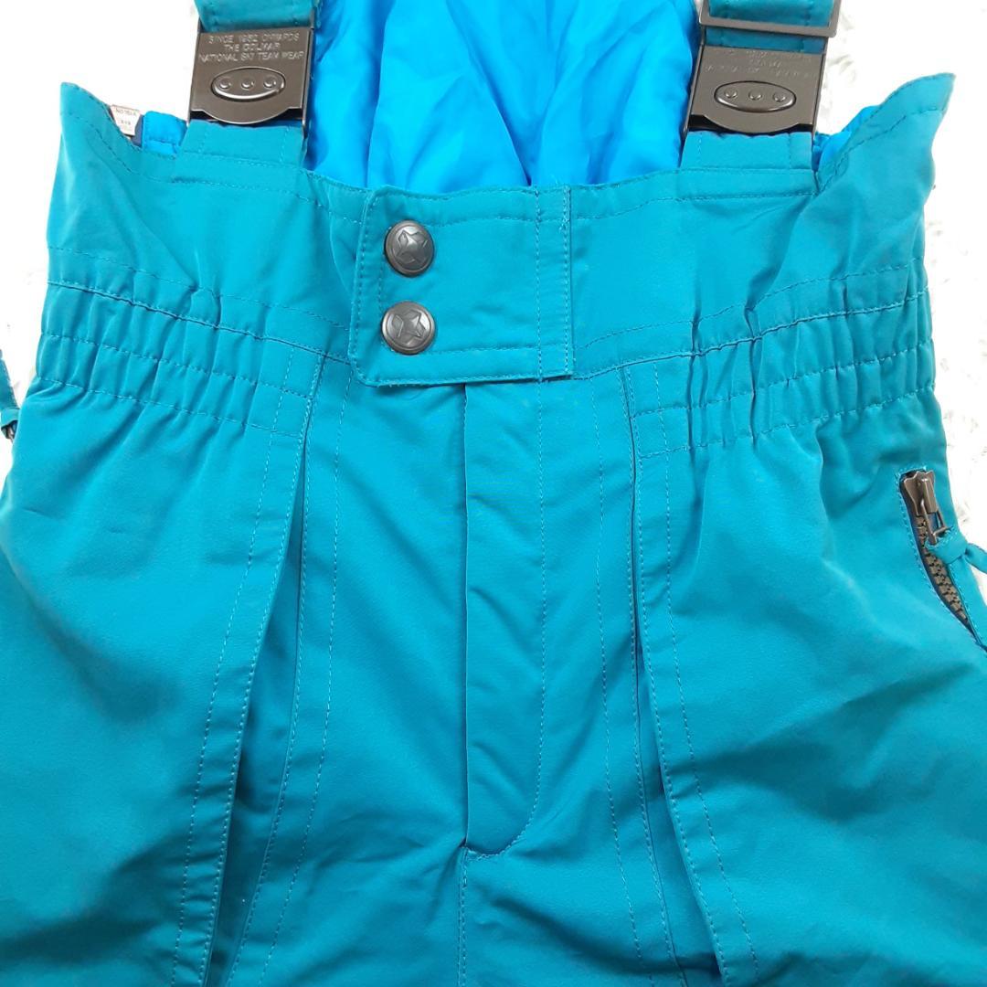 美品◎Mizuno ミズノ スキーウェア ターコイズブルー 青緑色 3点セット