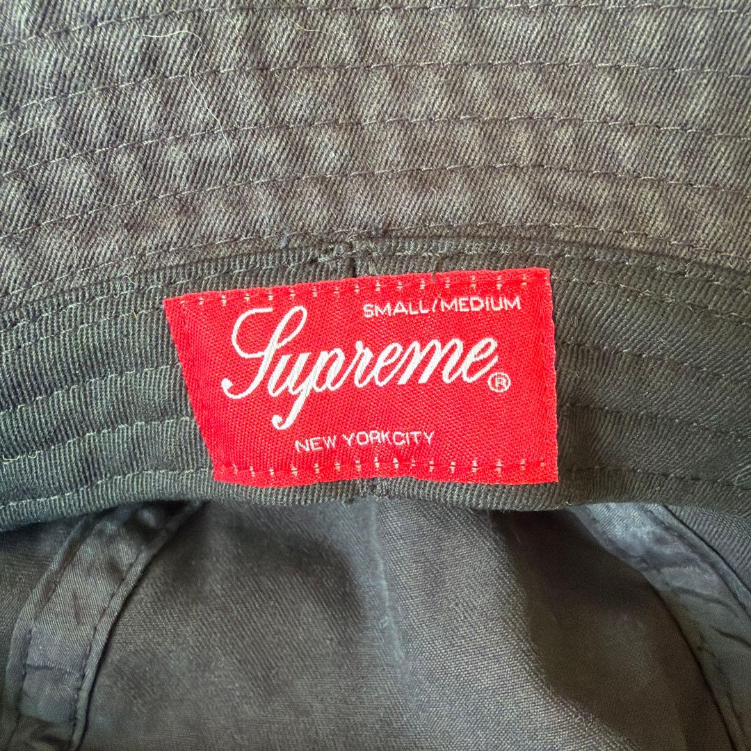新品　Supreme ブラック バケットハット S/M