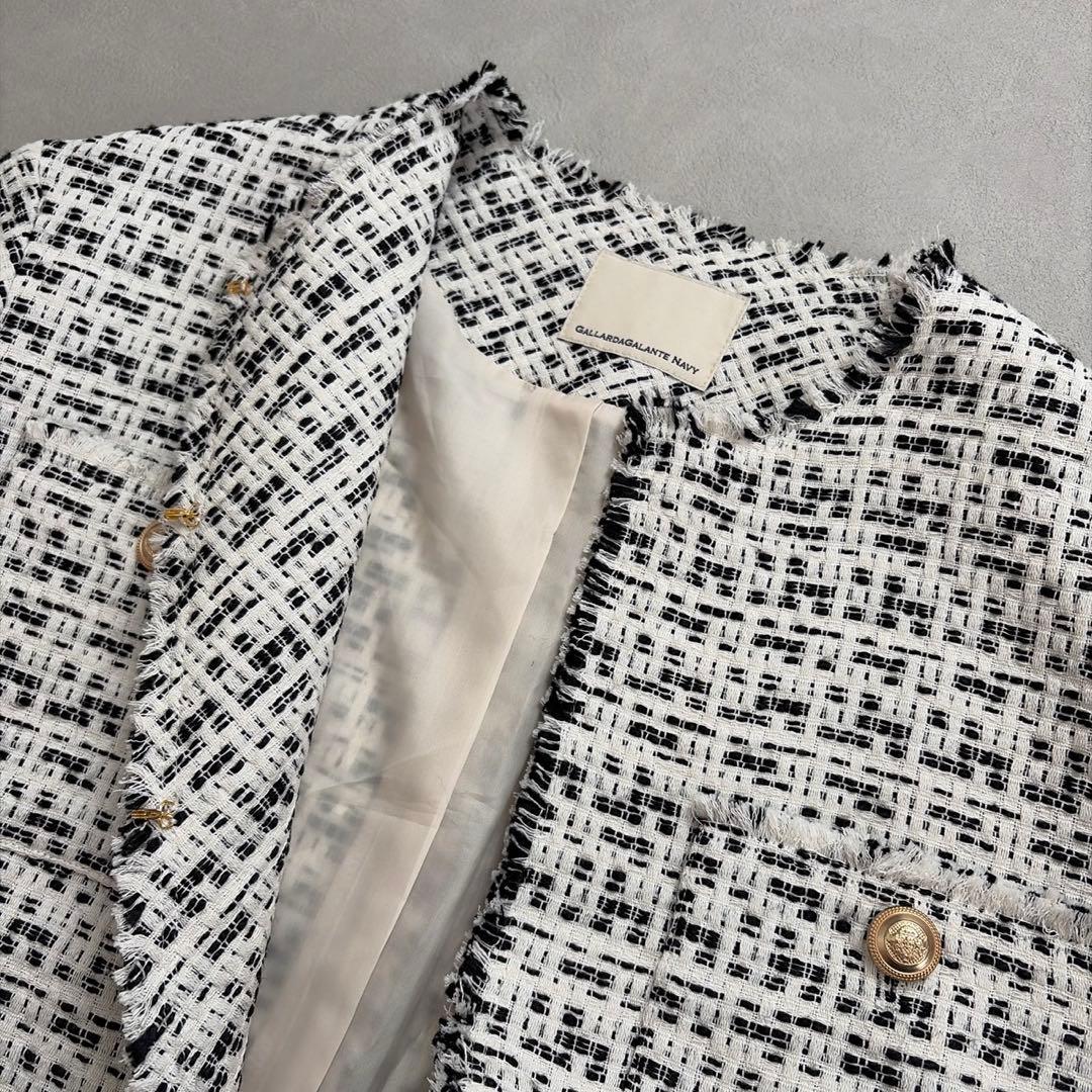 ガリャルダガランテ　2万円　ツイードクルーネックジャケット.