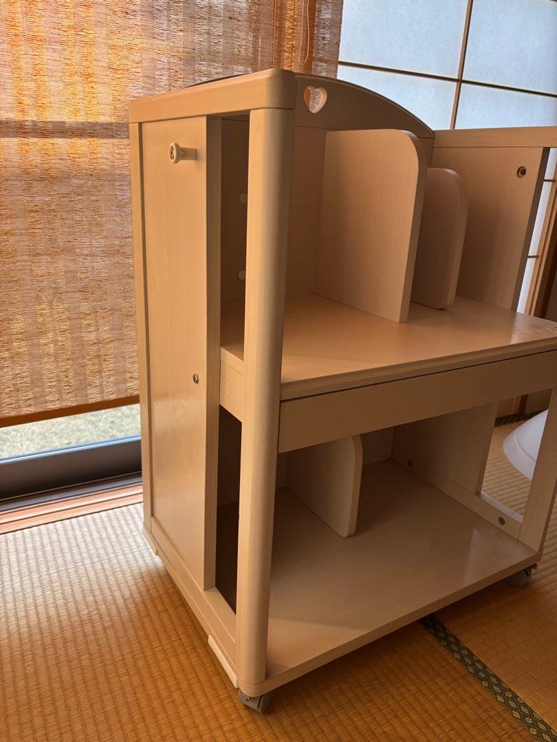 お値下げ！オカムラ　マルチワゴン　ランドセル置き　ラック　本棚　学習机　ソラノ