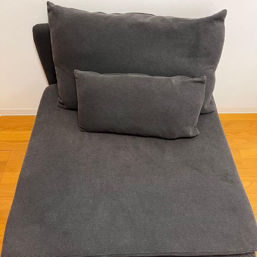 9/28まで【送料込み】IKEA ソファソーデルハムン　ダークグレー(1人掛け)