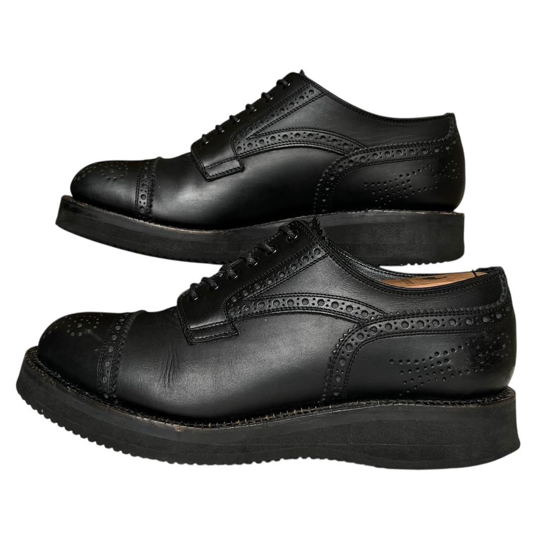 美品 フットザコーチャー 7 MENDELL レザー メダリオン vibram