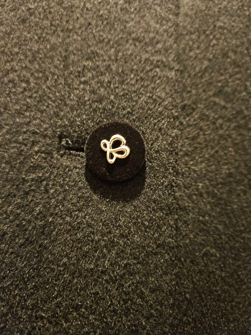 トレフルプラスワン　ダブルフェイスウールコート　ブラック