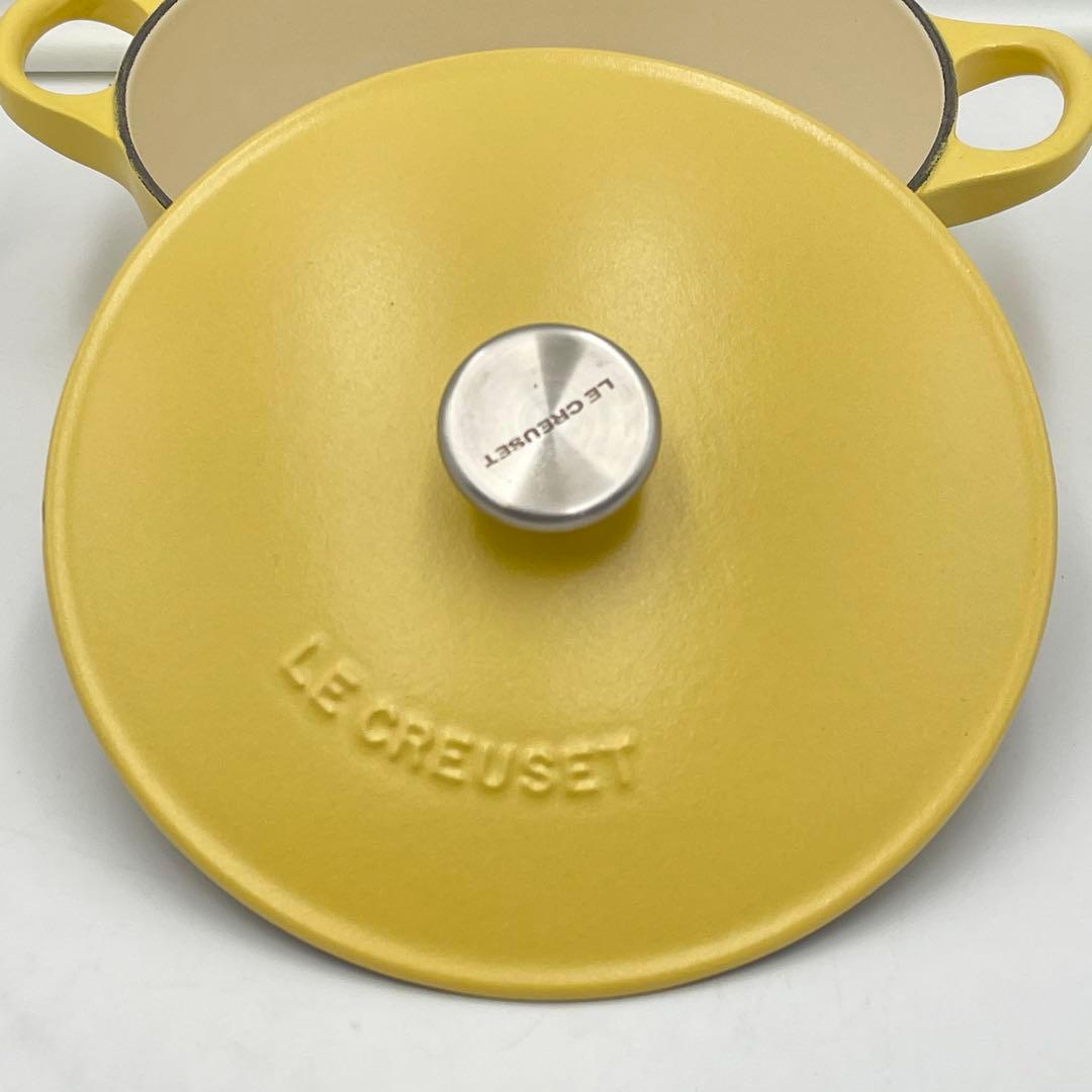 美品　LE CREUSET ル・クルーゼ　マルミット 18cm ミモザ　両手鍋