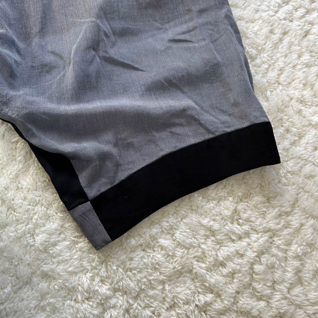 美品✨芽風 センソユニコ サルエルパンツ バルーン クロップド 春夏 黒グレー