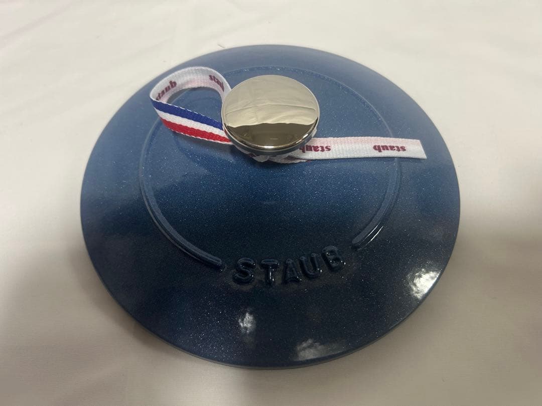 ストウブ ココット de GOHAN M ルミナスブルー【未使用品】