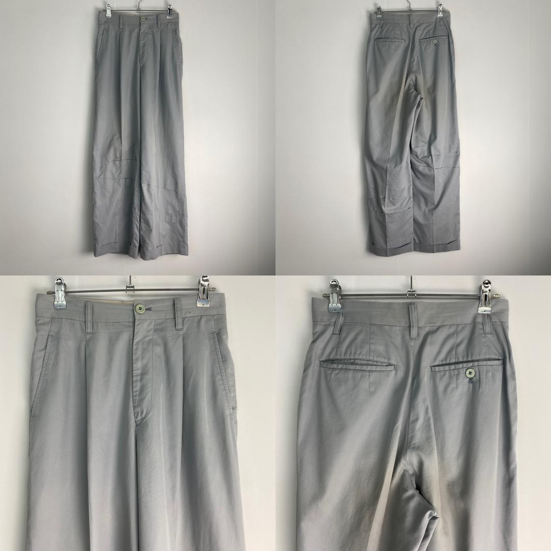 イッセイミヤケ　スーツセットアップ　ダブル　レイヤーデザイン　奇抜　ライトブルー