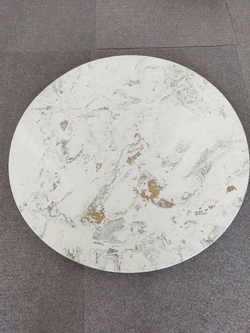 猫脚 イタリア アンティーク 大理石 ホワイトテーブル