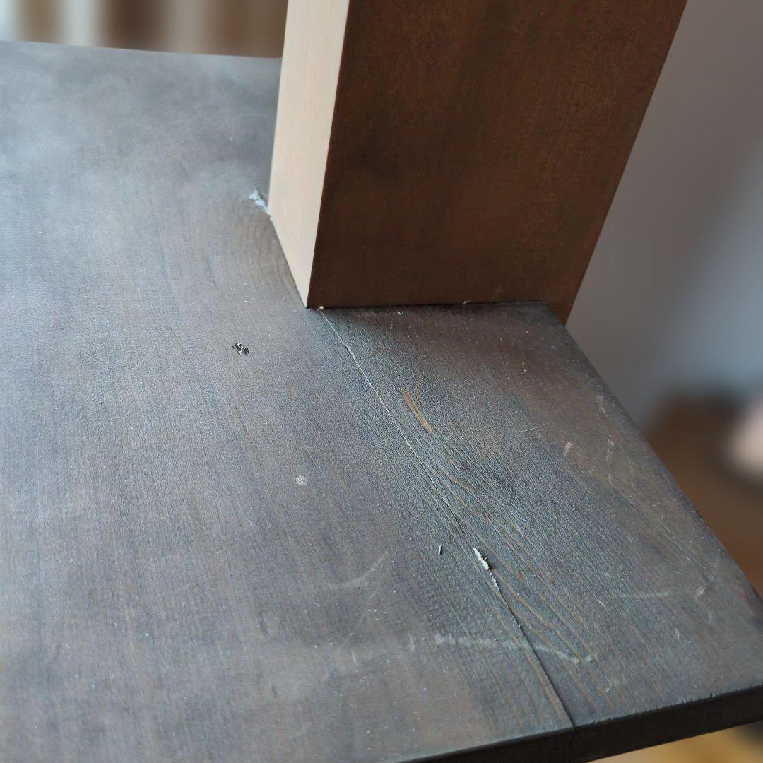 木製ラック 4段 ブラウン