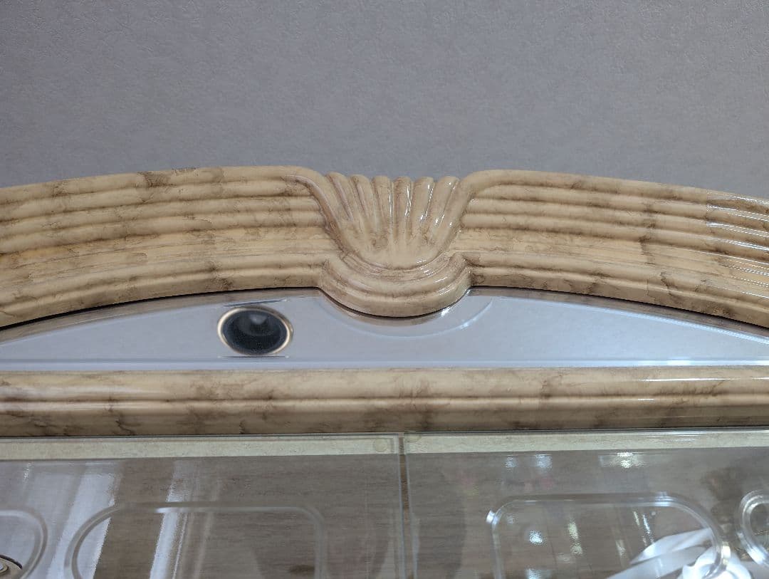 【訳あり】大型 飾り棚 ガラスキャビネット 食器棚