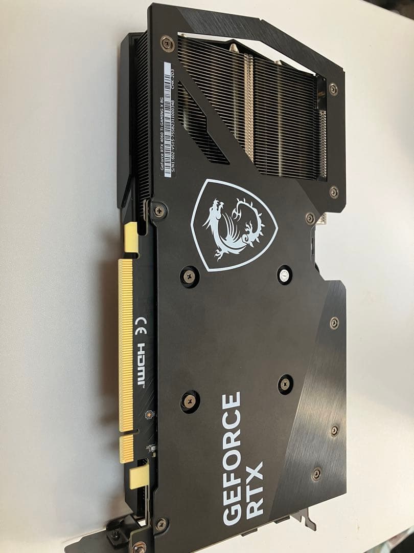 グラフィックボード・グラボ・ビデオカード MSI GeForce RTX 4060Ti GAMING X 8G