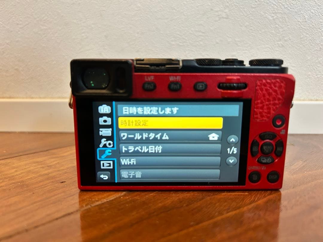 DMC-GM5 レッド12-32mm 純正別売ハンドグリップ付 EVF搭載