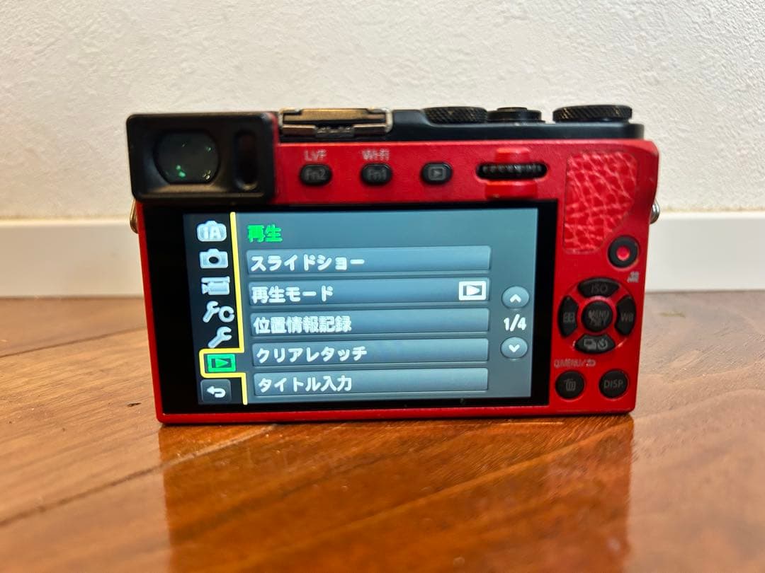 DMC-GM5 レッド12-32mm 純正別売ハンドグリップ付 EVF搭載