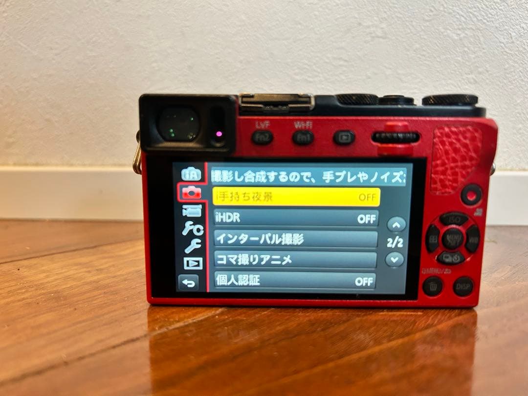 DMC-GM5 レッド12-32mm 純正別売ハンドグリップ付 EVF搭載