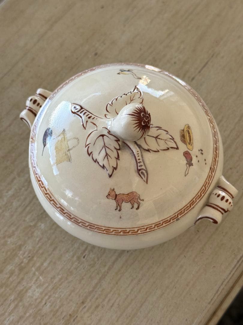 フランスアンティークサラグミンヌケイトグリーナウェイ小さなディネットスーピエール