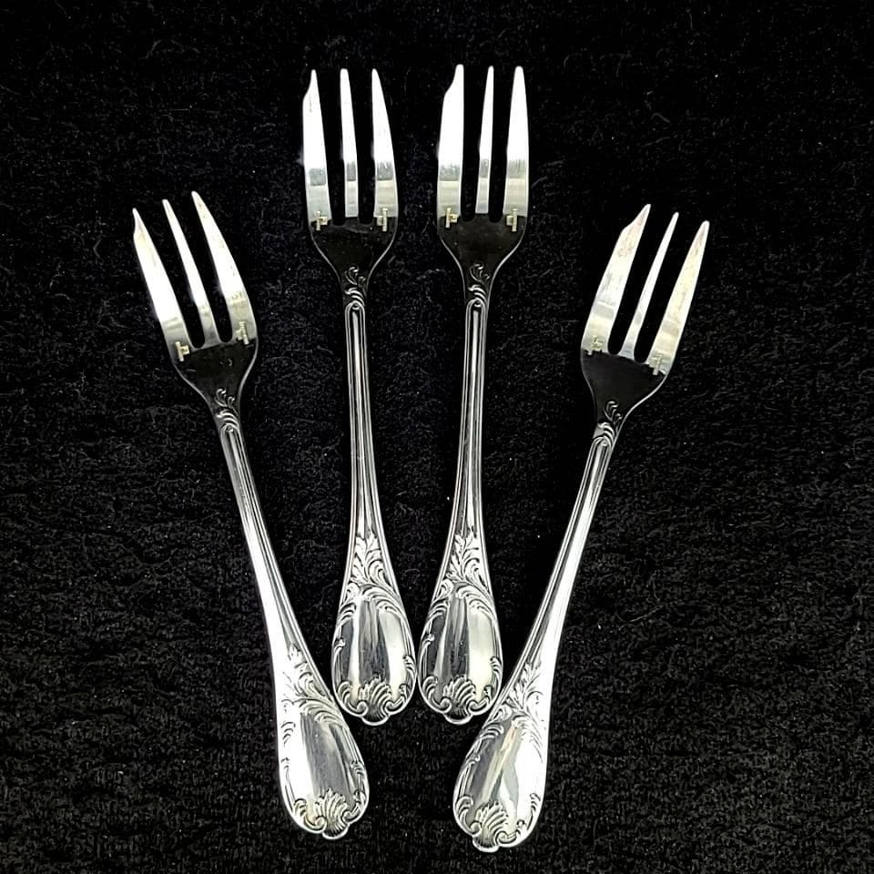 ◎美品◎クリストフル　マルリー　シルバーコーティング　ケーキフォーク　4本