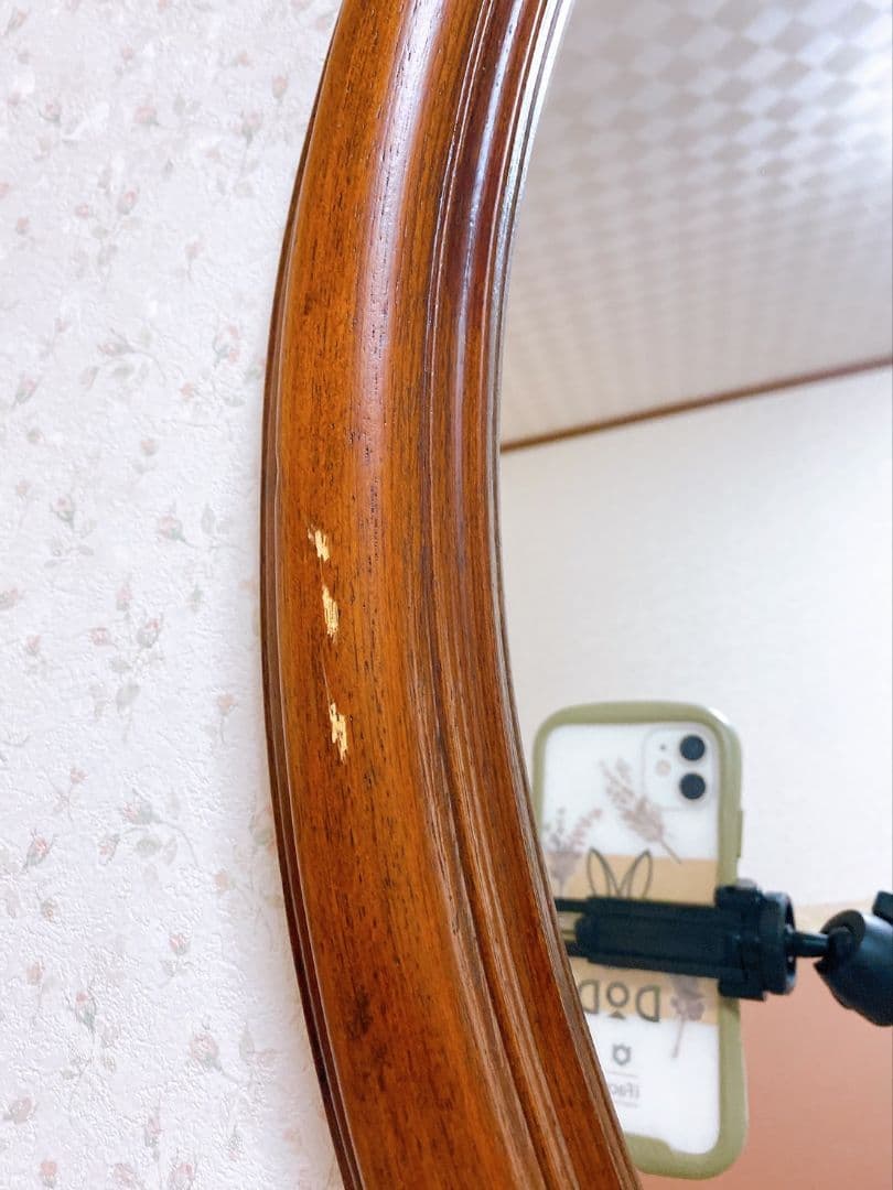 アンティーク　イタリア製　ウォールミラー　壁掛け鏡