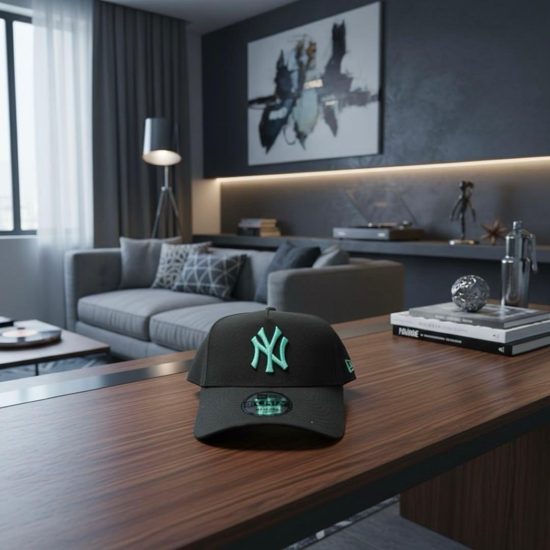 【希少・海外限定】1点New Era 9FORTY ブラック/ティファニーブル