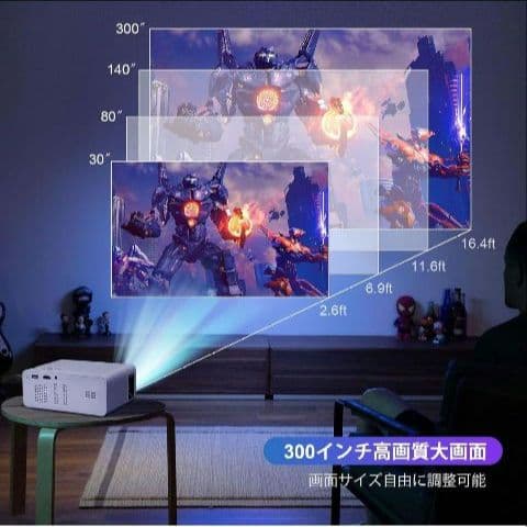 小型 プロジェクター Bluetooth5.3 4K対応