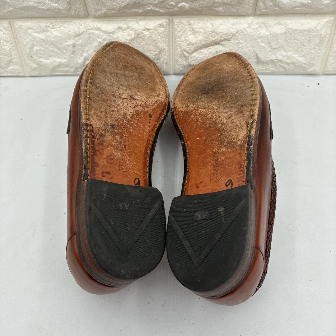 【良品】アレンエドモンズ タッセルローファー11D Maxfield レザー 茶