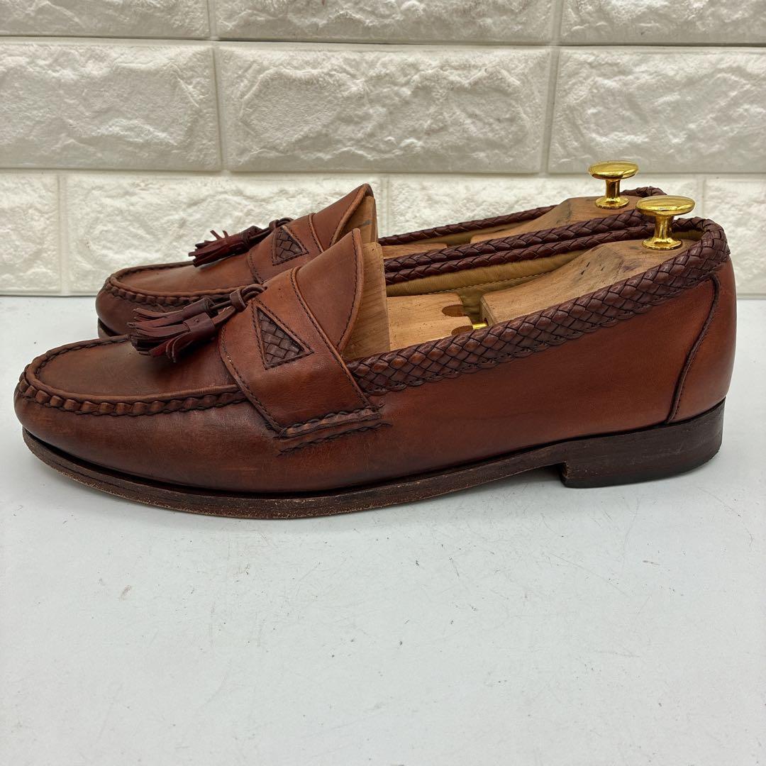 【良品】アレンエドモンズ タッセルローファー11D Maxfield レザー 茶