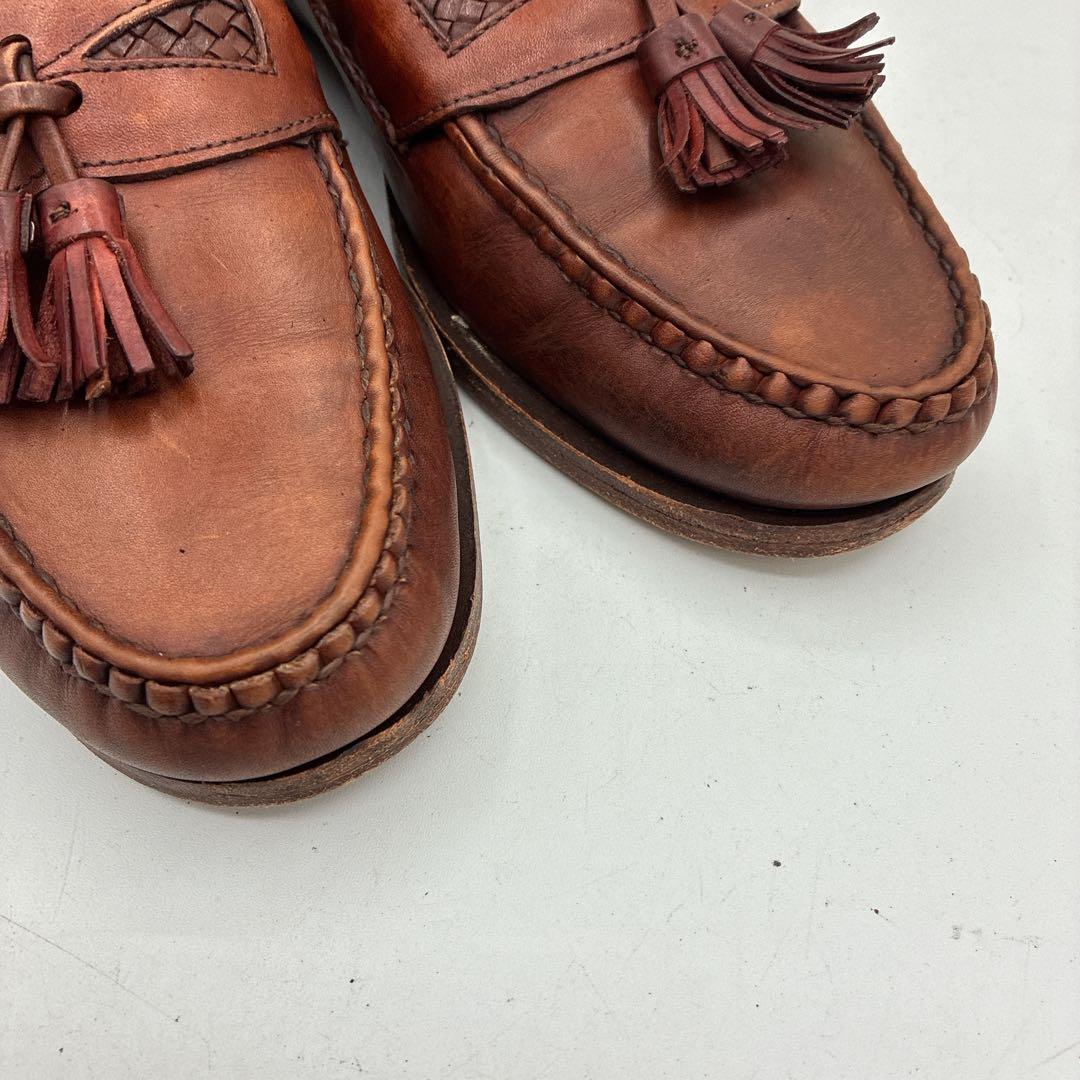 【良品】アレンエドモンズ タッセルローファー11D Maxfield レザー 茶