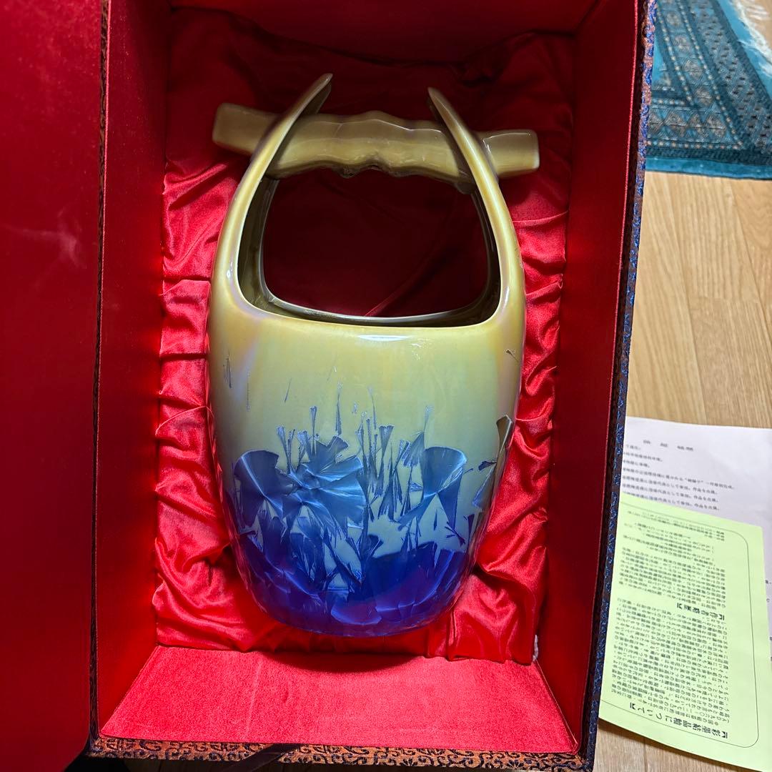 花器 彩墨結晶釉 孫超作
