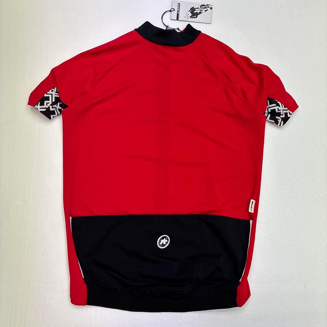 【新品】アソス赤 半袖 サイクルジャージ