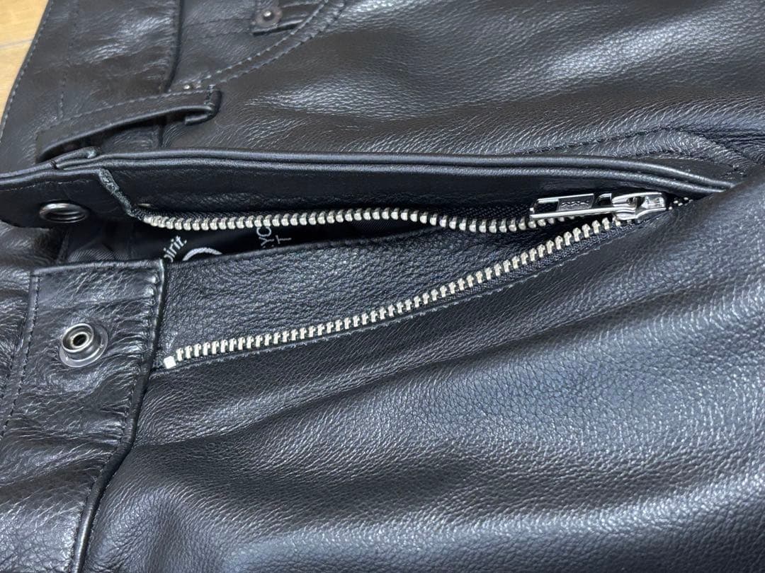 【希少・美品】クシタニ レザーパンツ L-2W 牛革 ブラック バイクライダース