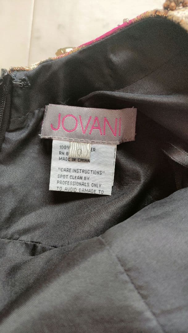 JOVANI かなり豪華なミニ丈　ドレスワンピース♡