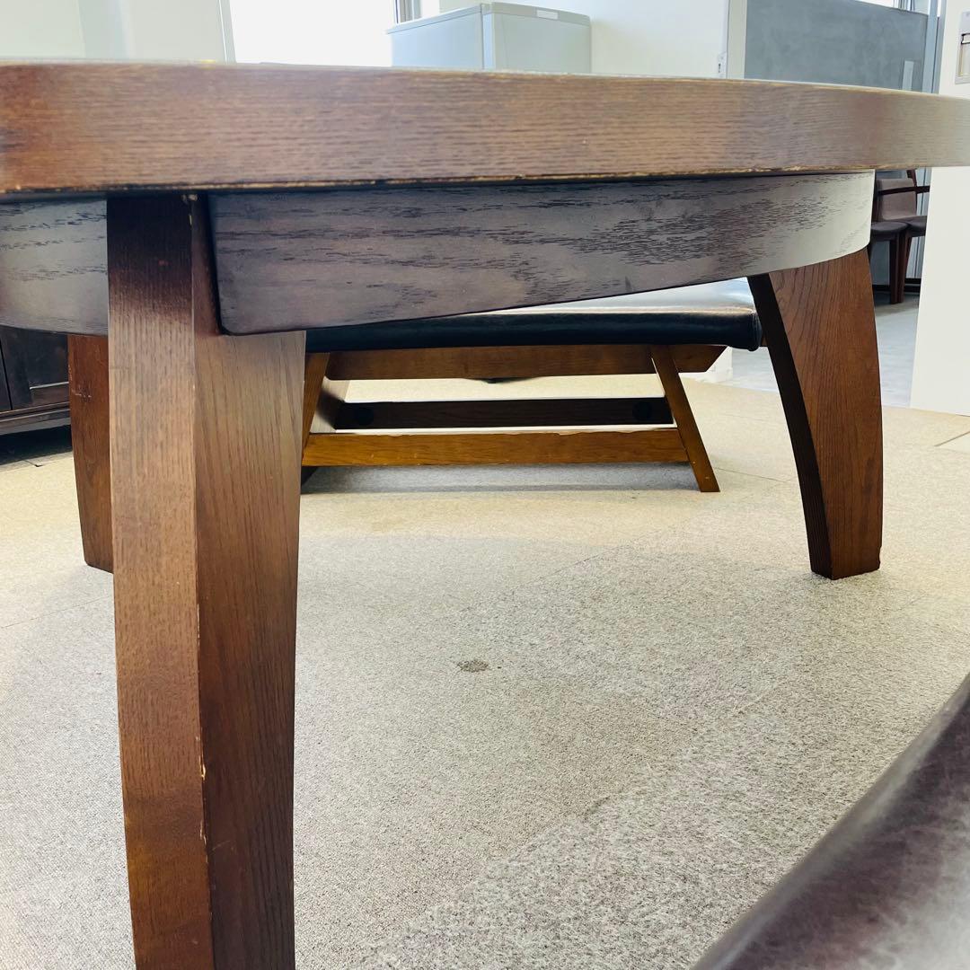 アンティーク調 三角形大型テーブル 幅約152cm