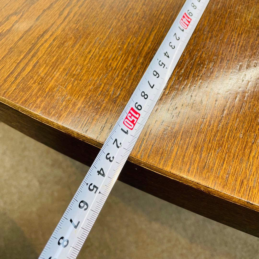 アンティーク調 三角形大型テーブル 幅約152cm