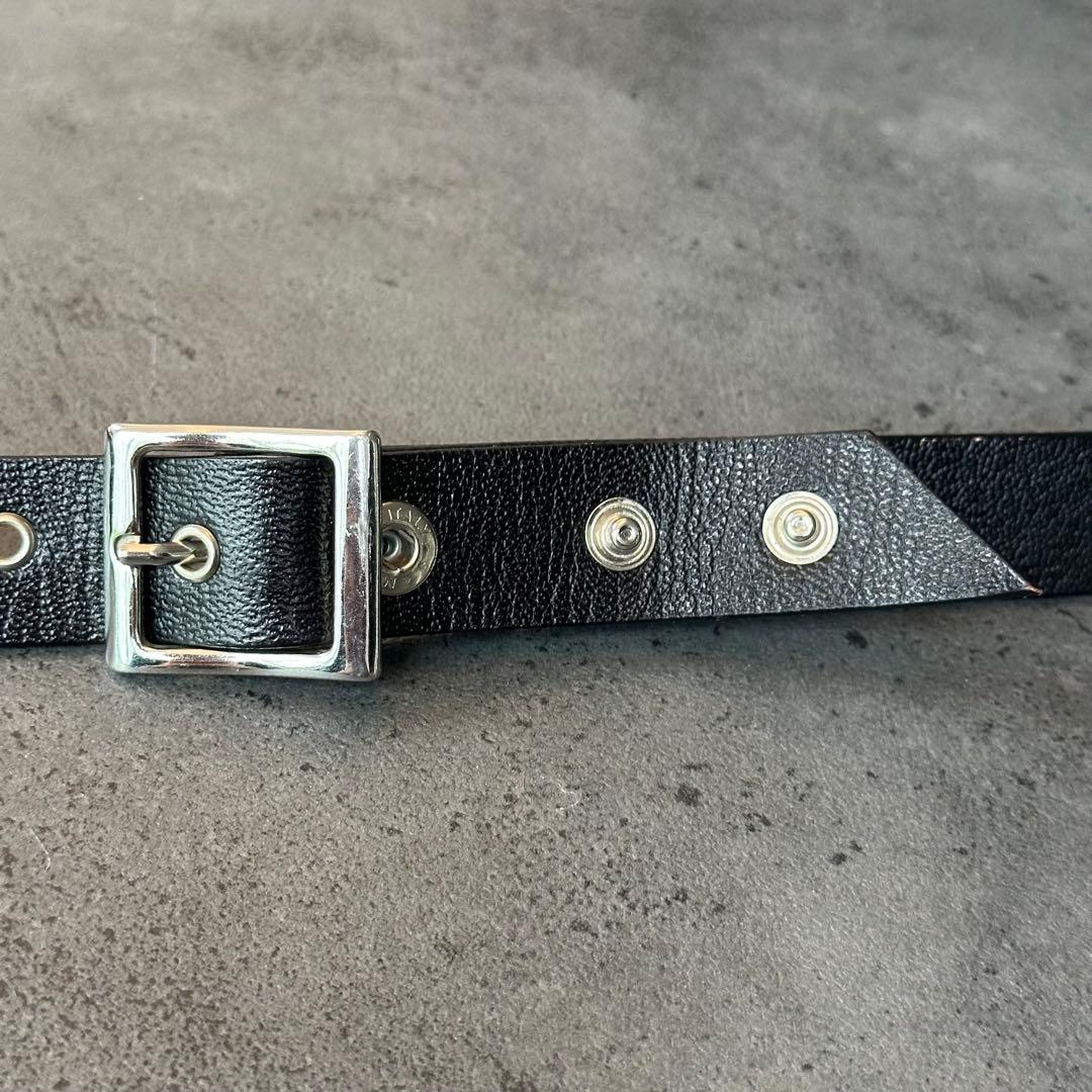 DOLCE&GABBANA y2k 00s ロック ロゴ　レザーベルト