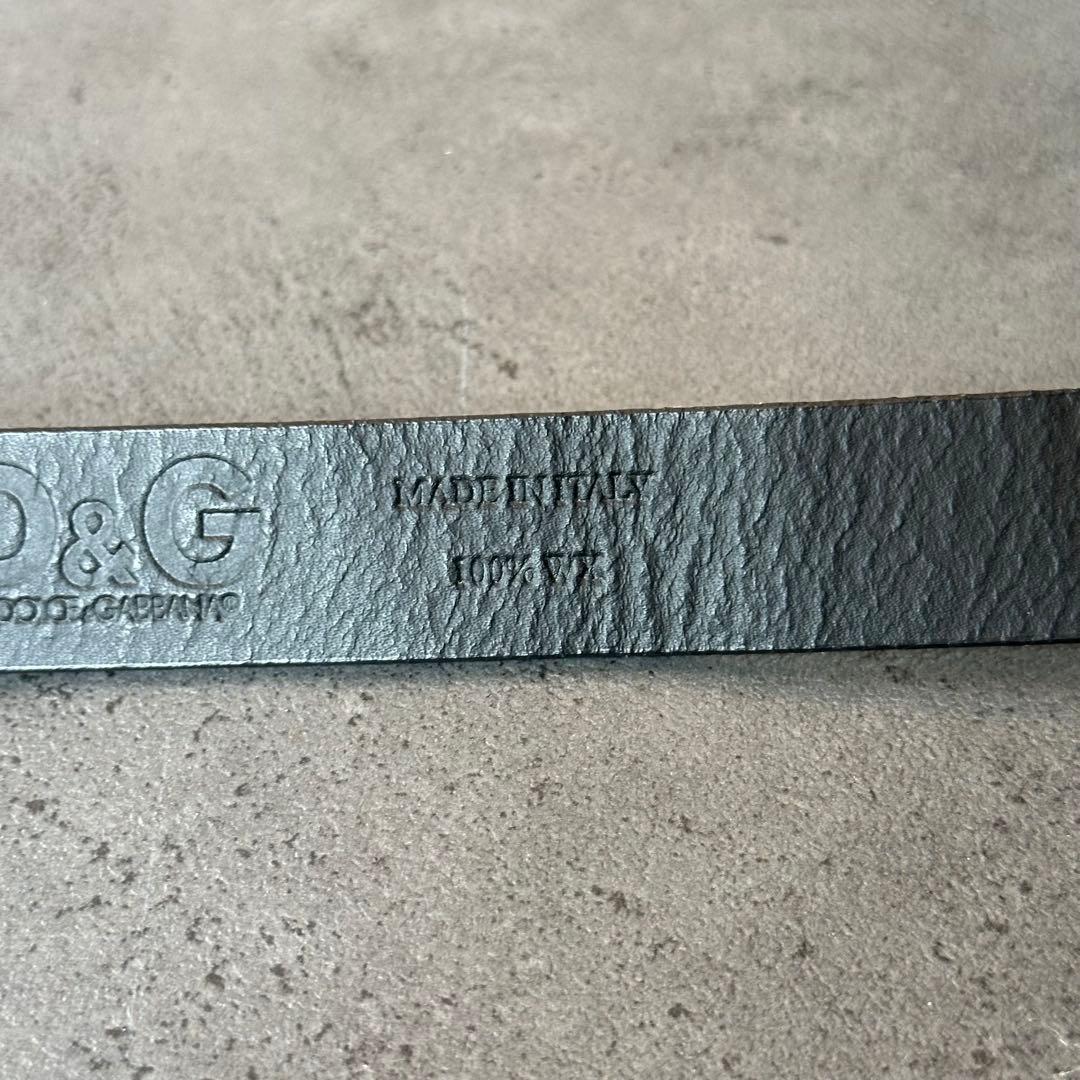 DOLCE&GABBANA y2k 00s ロック ロゴ　レザーベルト