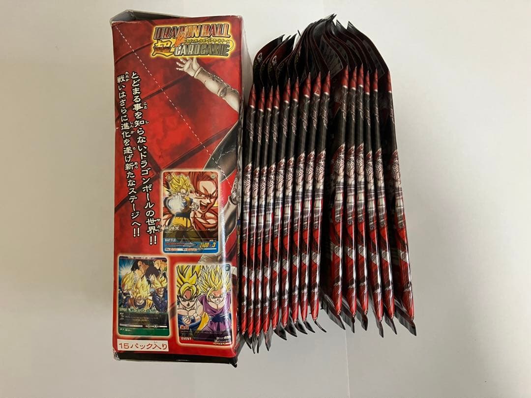 18年前　ドラゴンボールカード15パック（箱なし）