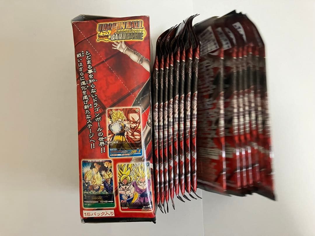 18年前　ドラゴンボールカード15パック（箱なし）