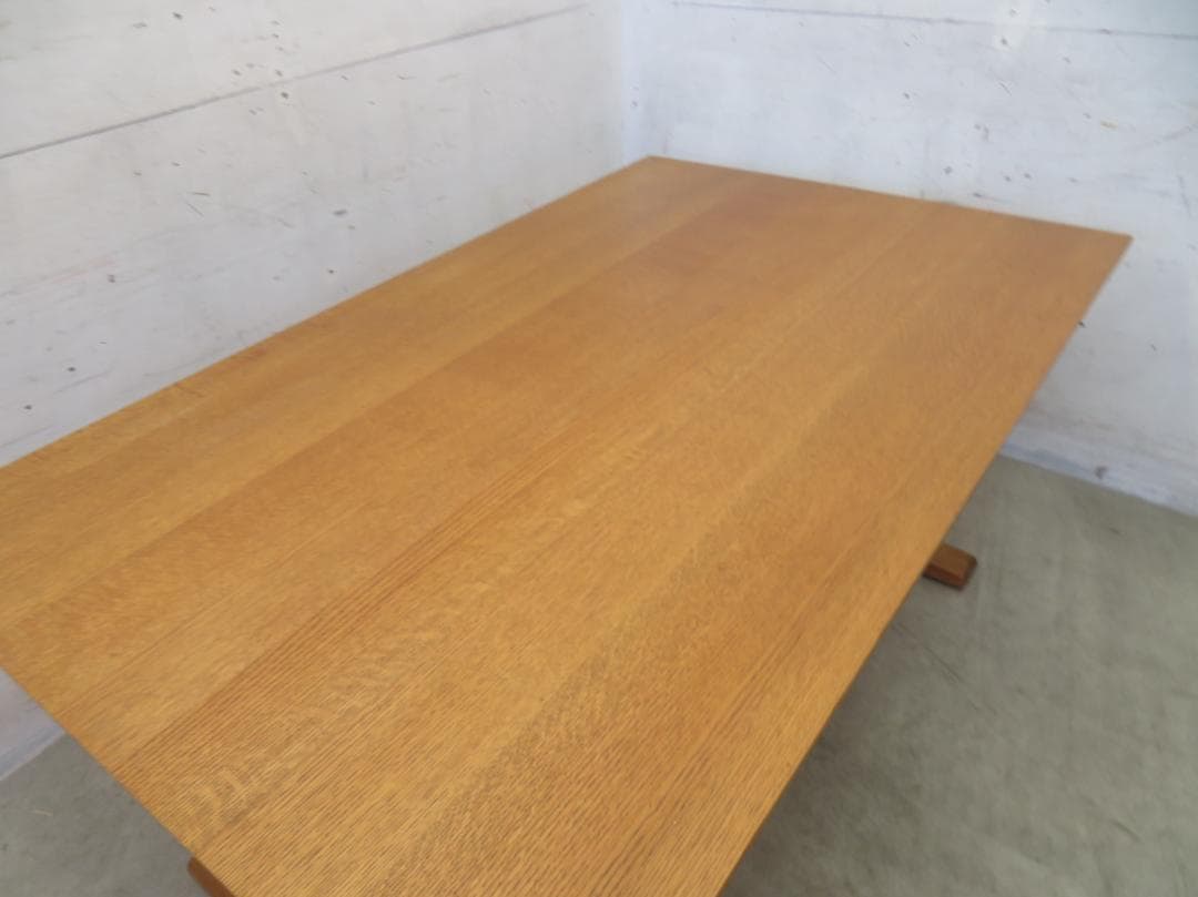 美品■シラカワ木工■飛騨高山■オーク材■和モダンデザイン■ダイニングテーブル■