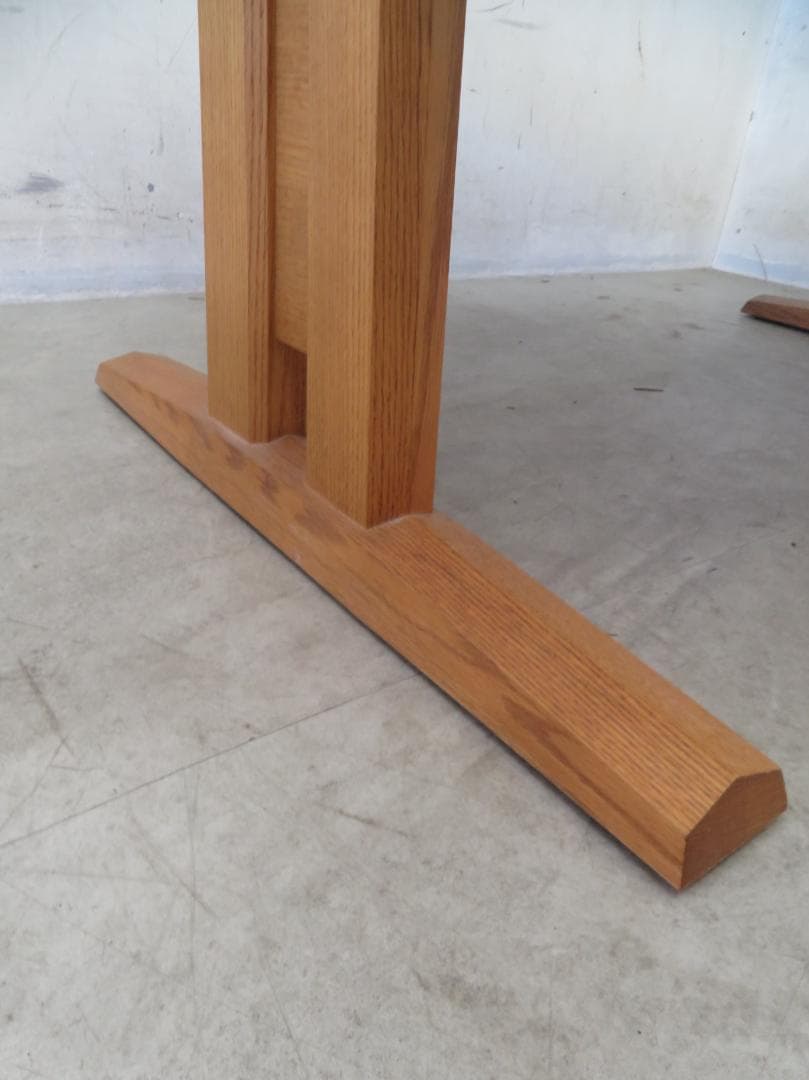 美品■シラカワ木工■飛騨高山■オーク材■和モダンデザイン■ダイニングテーブル■