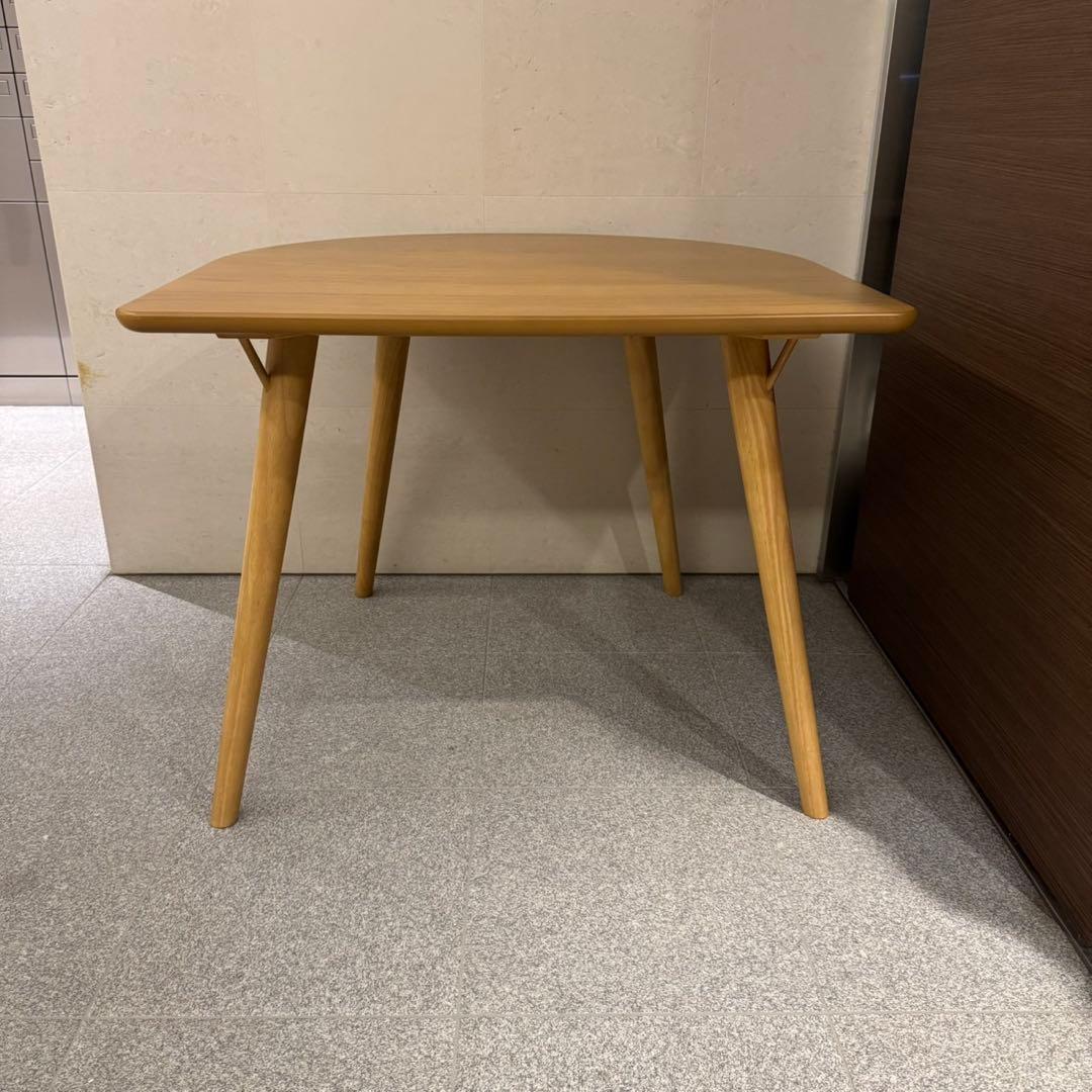 ISSEIKI LUNETTE ダイニングテーブル 90 半円 ナチュラル