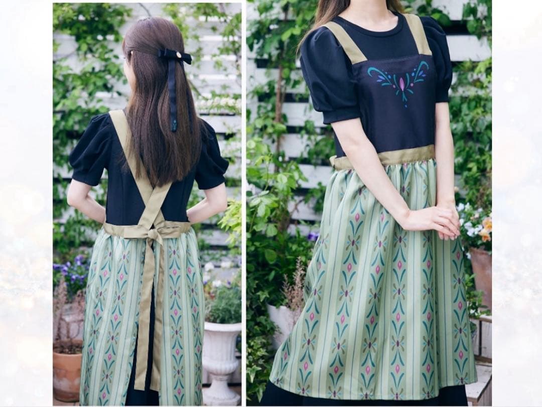 しまむら　ちはる　ディズニー　エプロン　アナ　エルサ　ベル　新品未使用　3点