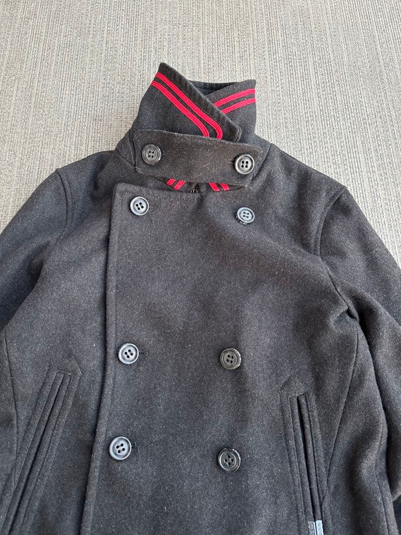 ジャケット・アウター detachable neck pea coat